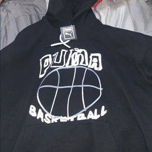 Black Puma basketball hoodie